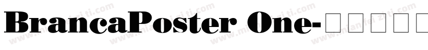 BrancaPoster One字体转换